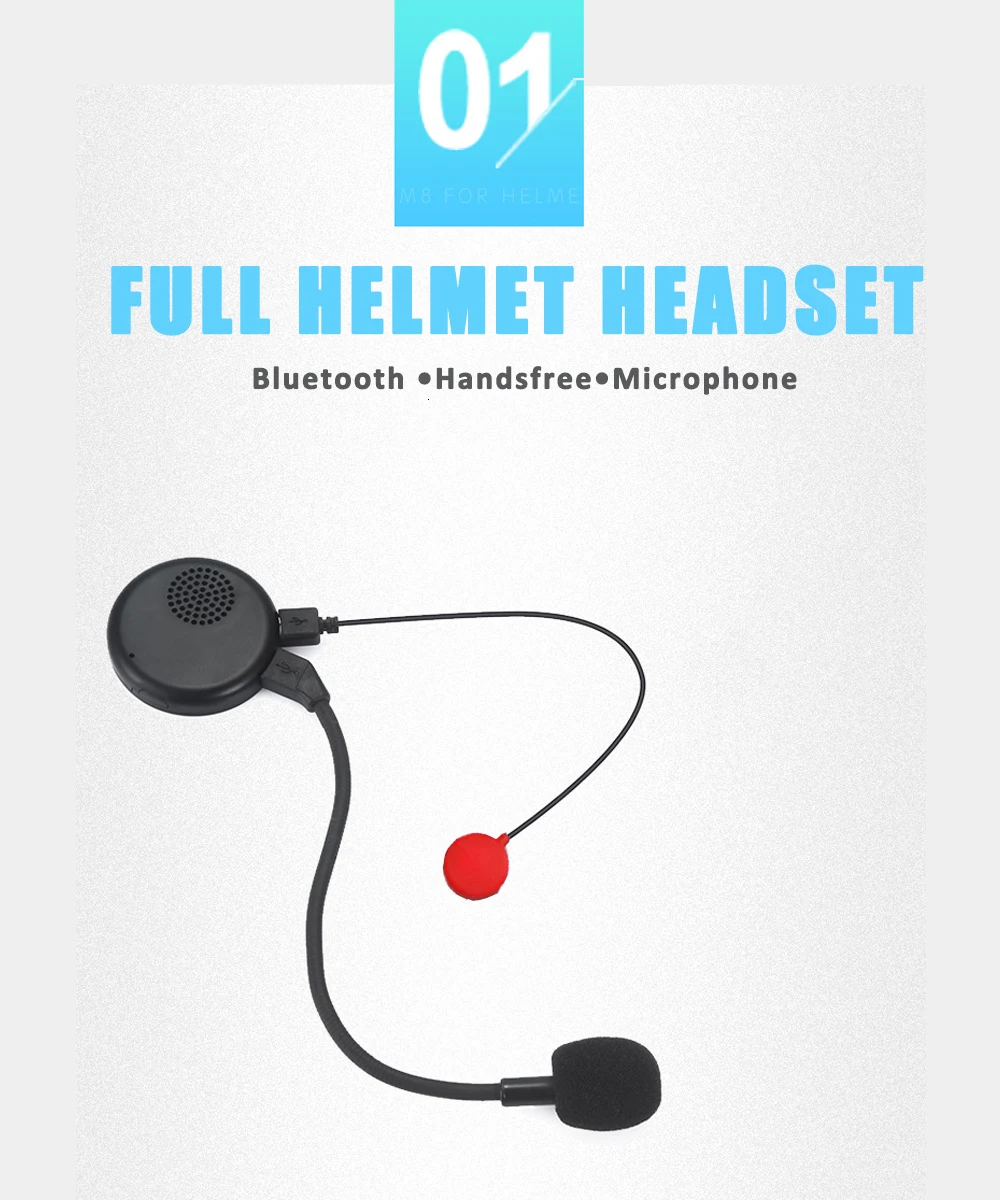 Мотоциклетный шлем гарнитура мотоциклист Bluetooth громкой связи мото гарнитуры беспроводные наушники для музыки для полного лица шлем