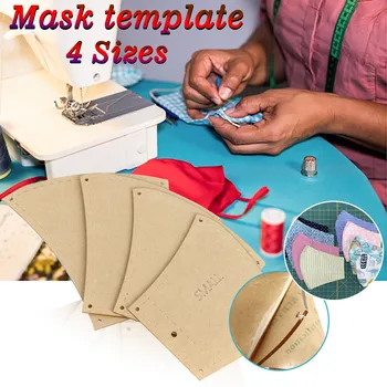 

Different sizes Acrylic Washable reusable mask templates pattern for DIY masks Masks-Making tool Adults Kids Sewing Accessories
