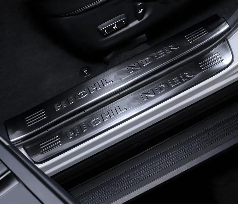 Для Toyota новая дверь для Highlander sills внутренняя отделка из нержавеющей стали приветственные педали декоративные аксессуары