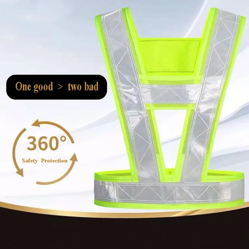High Visibility Industrial Safety Vest Reflective Hi Vis Vest With Reflective Stripes Riding And Running At Night Is Safer