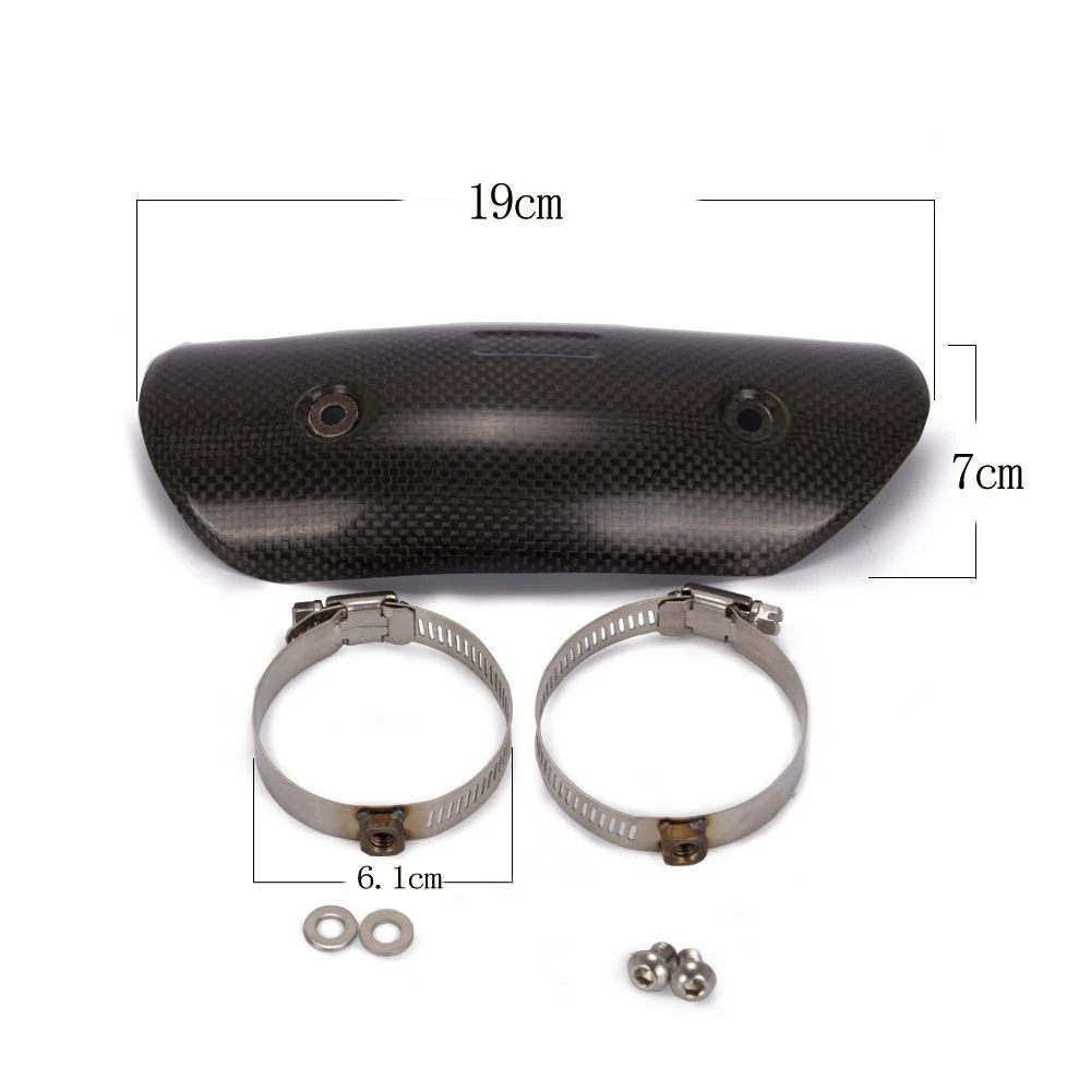 Motorcycle Exhaust Carbon Fiber Protector Heat Shield Cover Muffler Guard Anti-scalding cover For HONDA KAWASAKI BMW Akrapovic | Автомобили
