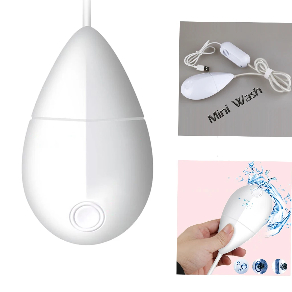 Ultrasonic Bubble Mini Washing Machine Fruit Cleaner for Travel &Home Portable Mini 5W White USB Powered Removes Dirt