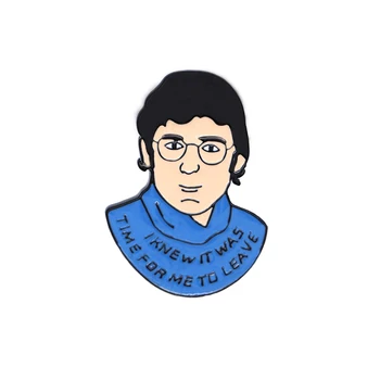 

20pcs/lot Louis Theroux Enamel Pin Creative Brooches Lapel Pins Denim Jacket Oil Drop Collar Corsage Hat/Bag Gift Badge D179