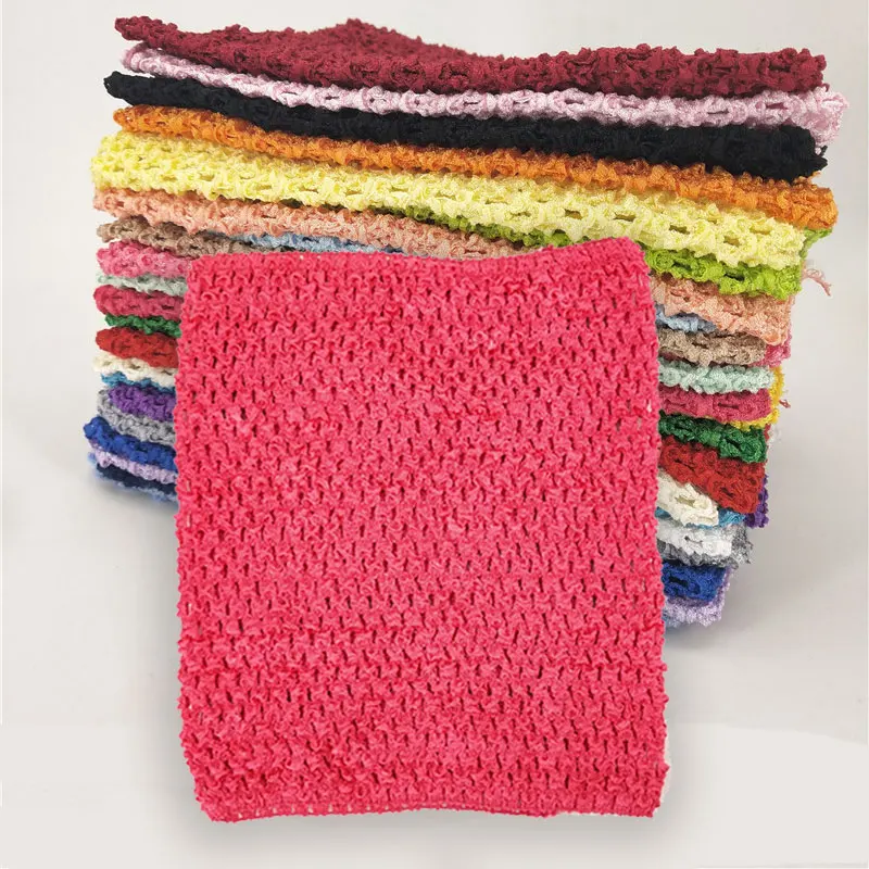 Tops de tubo de tutú de 9/6 pulgadas, corpiño envuelto en el pecho, bricolaje, ganchillo elástico, ancho tejido, accesorios para falda para niña 5ZSH939/940