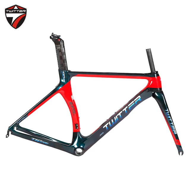Introducing the Twitter-Ultralight Carbon Road Bicycle Frame The Perfect Choice for Racing Enthusiasts