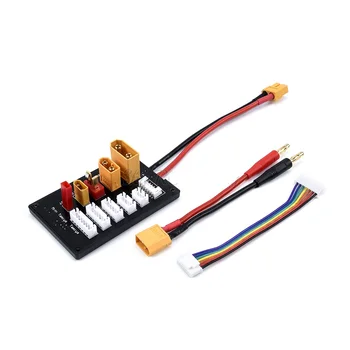 

NEW XT30 XT60 XT90 JST T Connector Lipo Battery Charger Board 2-6S Parallel Balance Charging Board for Imax B6 B6AC IDST Q6 Lite