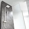 Luxury Nordic white shower simple hot and cold shower set household shower wall mounted white gold Shower crane ► Photo 2/6