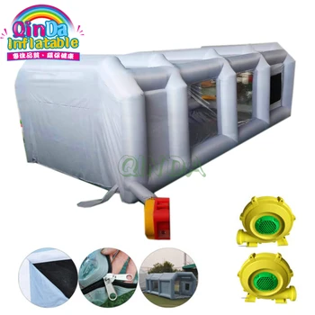 Cheap With Flitters Mobile Small Used 2 Air Blowers Inflatable Car Spray Paint Booth
