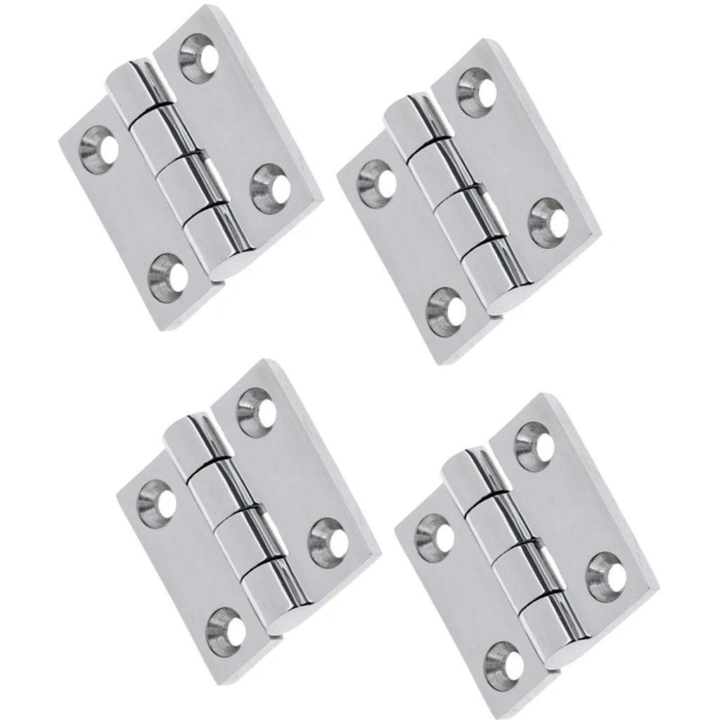 4pcs Marine Boat Door Hinge Mount 316 Stainless Steel Fitting Hardware 38x38mm
