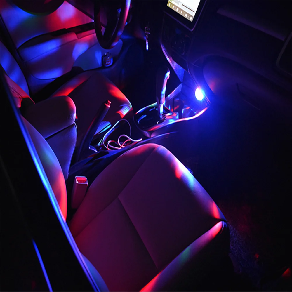 Lampade Colorate Al Neon Per Auto Usb Per Skoda Octavia 2 A7 A5 A4 Vrs Fabia 2 1 Rapid Yeti Superb 3 Felicia Citigo Rs
