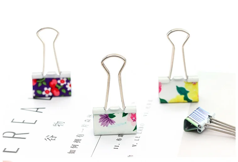 fresh lovely printing binder clips long tail clip bookmarks metal paperclip