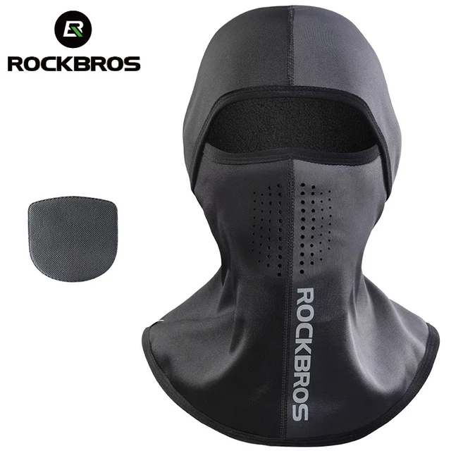 US $7.30 ROCKBROS Winter Thermal Fleece Ski Mask Full Face Cover Snowboard Hood Scarfs Outdoor Sport Windpro
