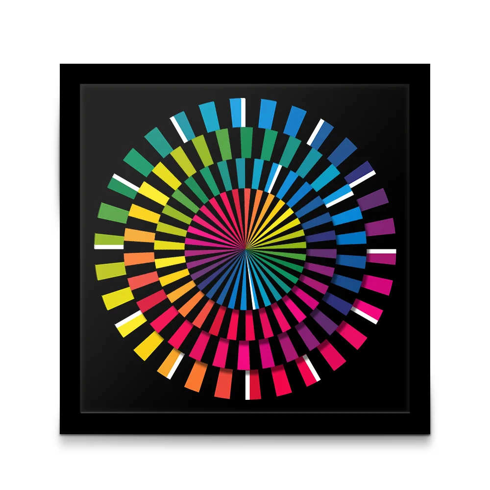 

Hexagon Spectrum Colorful Silent Wall Clock Hanging Watch Minimalist Funny Table Desk masa saati Morden Design Decorative