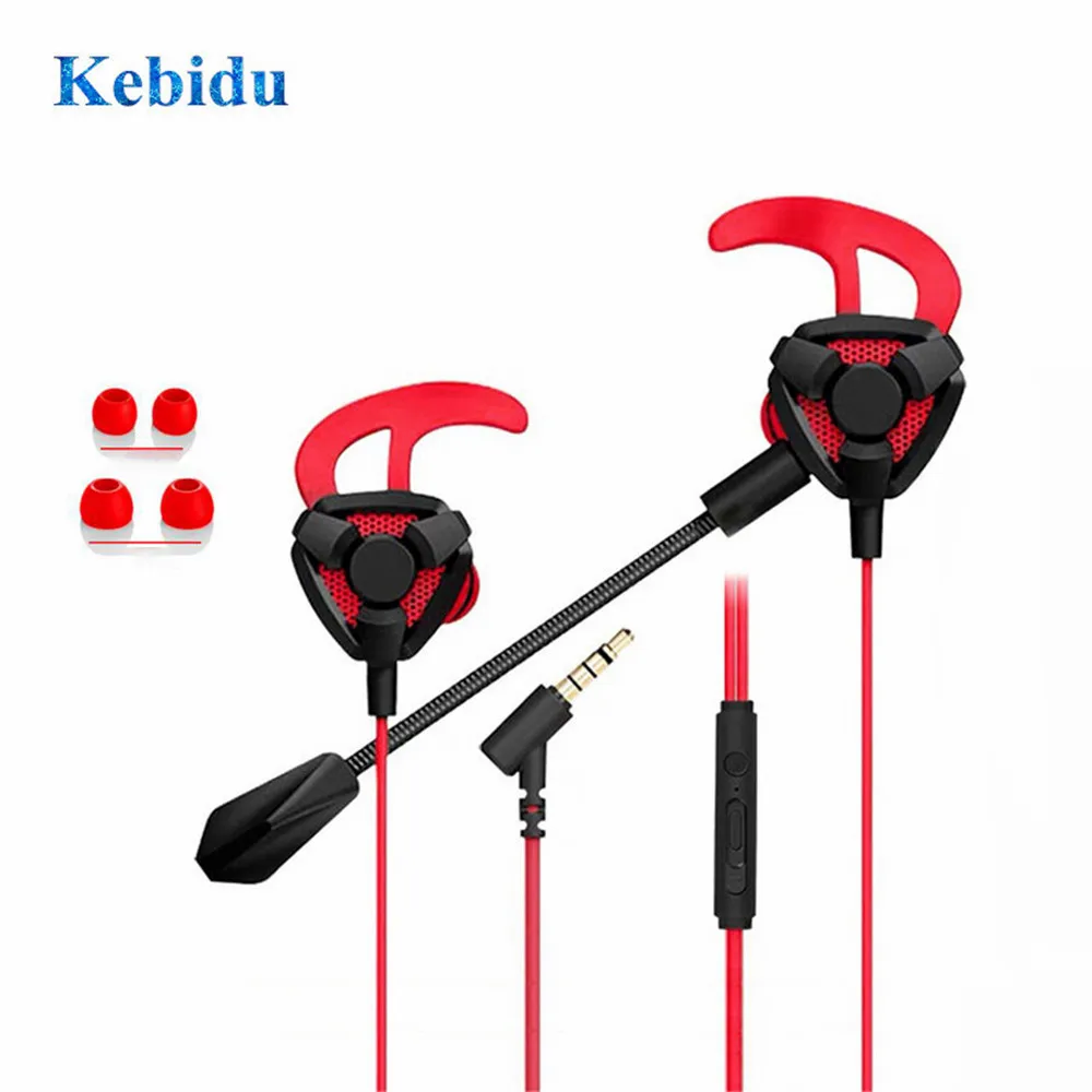 Наушники-вкладыши KEBIDU проводные для игрового компьютера динамическое
