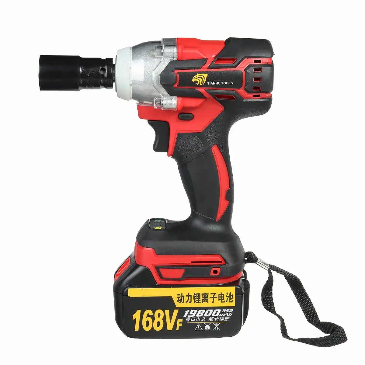 

168VF Cordless Electric Wrench Impact Socket Drill Electric Screwdriver Rechargeable 12000mAh Li-on Battery Car Tire Wrench Tool