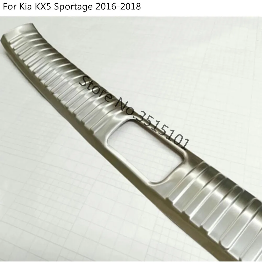 Car Stainless Steel Interior Rear Back Bumper Trim Plate Trunk Frame Threshold For Kia KX5 Sportage