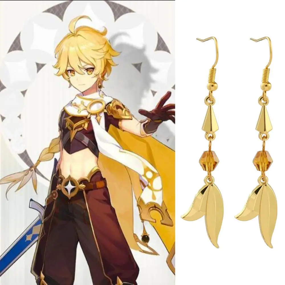 Genshin Impact Aether Earring Cosplay Props Fans Cosplay Game Character  Anime Accessories Fashion Earring Ear Clip - Costume Props - AliExpress