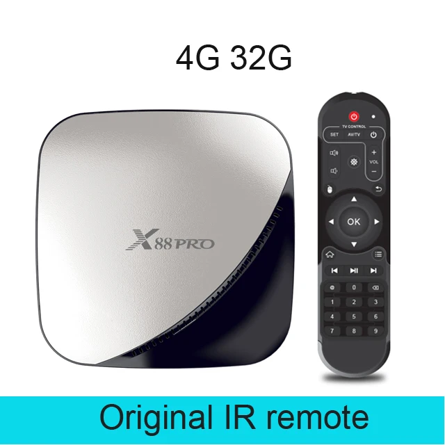 ТВ-приставка android 9,0 X88PRO Rockchip 2 Гб 4G 16 ГБ 32 ГБ 64 ГБ Android tv box 5,0G WiFi 4K 3D Android box x96 max Испания smart tv box - Цвет: 4gb 32gb