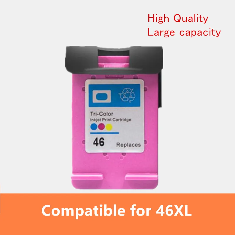46XL Ink Cartridge compatible For hp46 for HP 46 DeskJet 2520hc 2020hc 2025hc 2029 2529 4729 Printer 