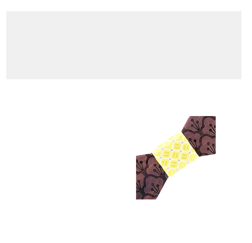 Wooden Bow Tie Men Set Square Scarf Cufflinks Brooch Party Stage Bow Tie Men's Accessories Logo Custom