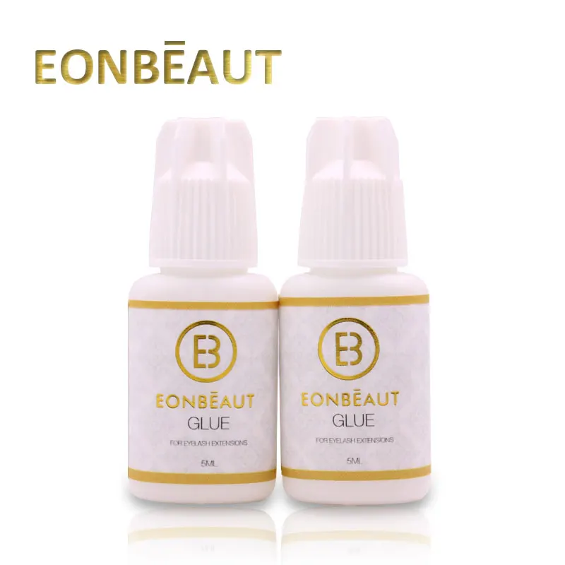 1 бутылка клей для наращивания ресниц EONBEAUT белый колпачок профессиональный с