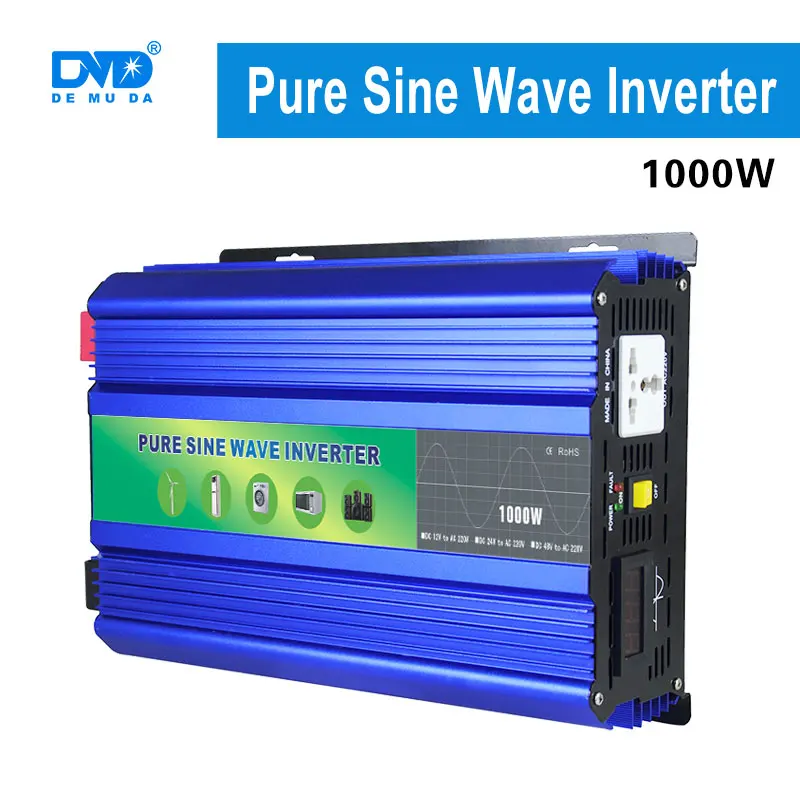 

1000w single output DC 24V to AC 220V pure sine wave car power inverter hot selling