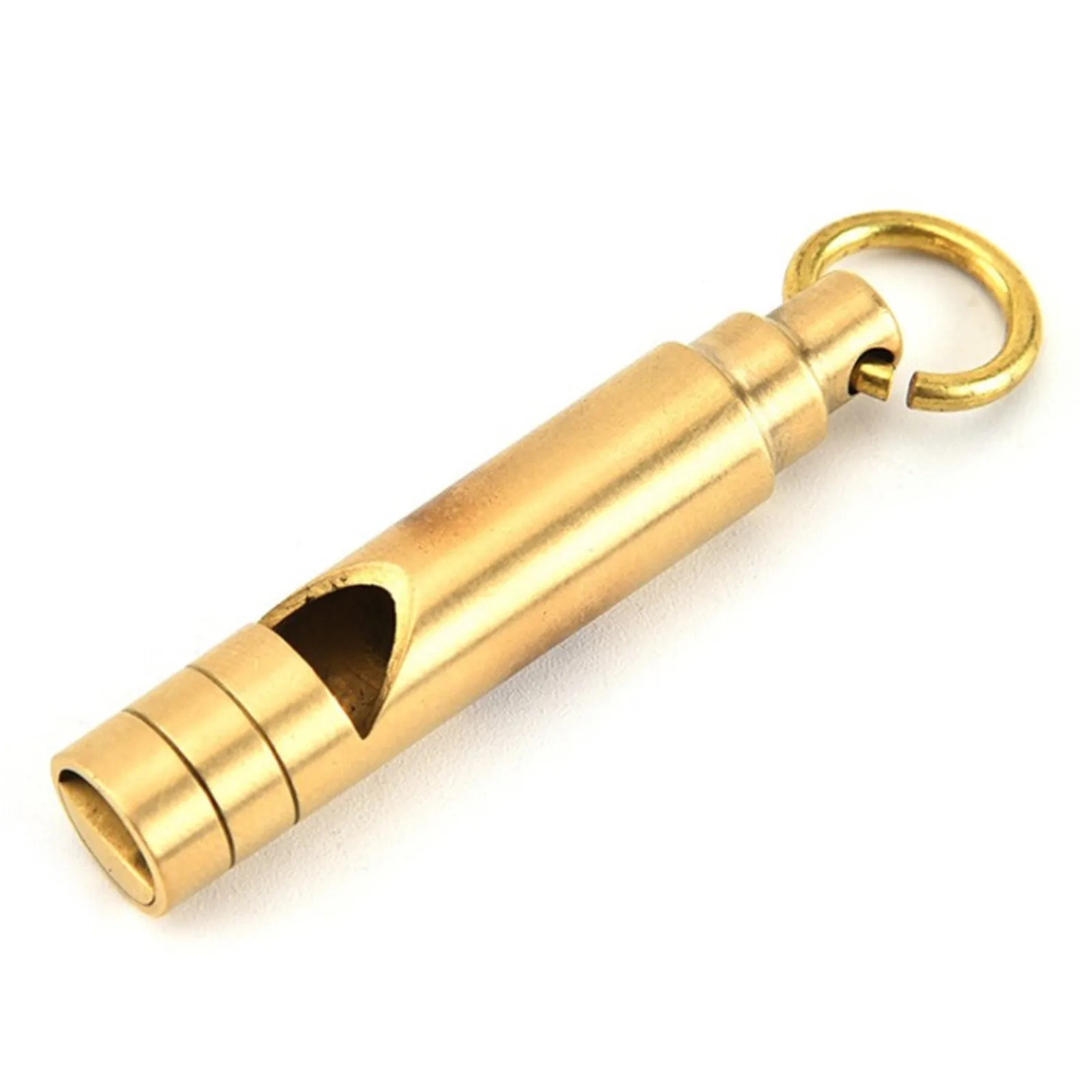 Loudest Brass Whistle Emergency Whistle Outdoor Survival Whistle With Key-Chain 