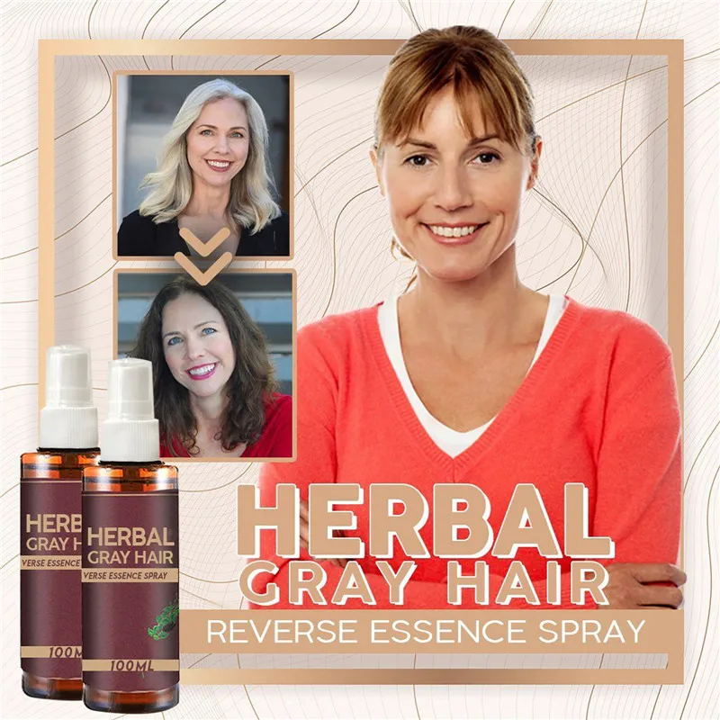 Herbal Gray Hair Verse Essence Spray Herbal Medicine Natural White Hair