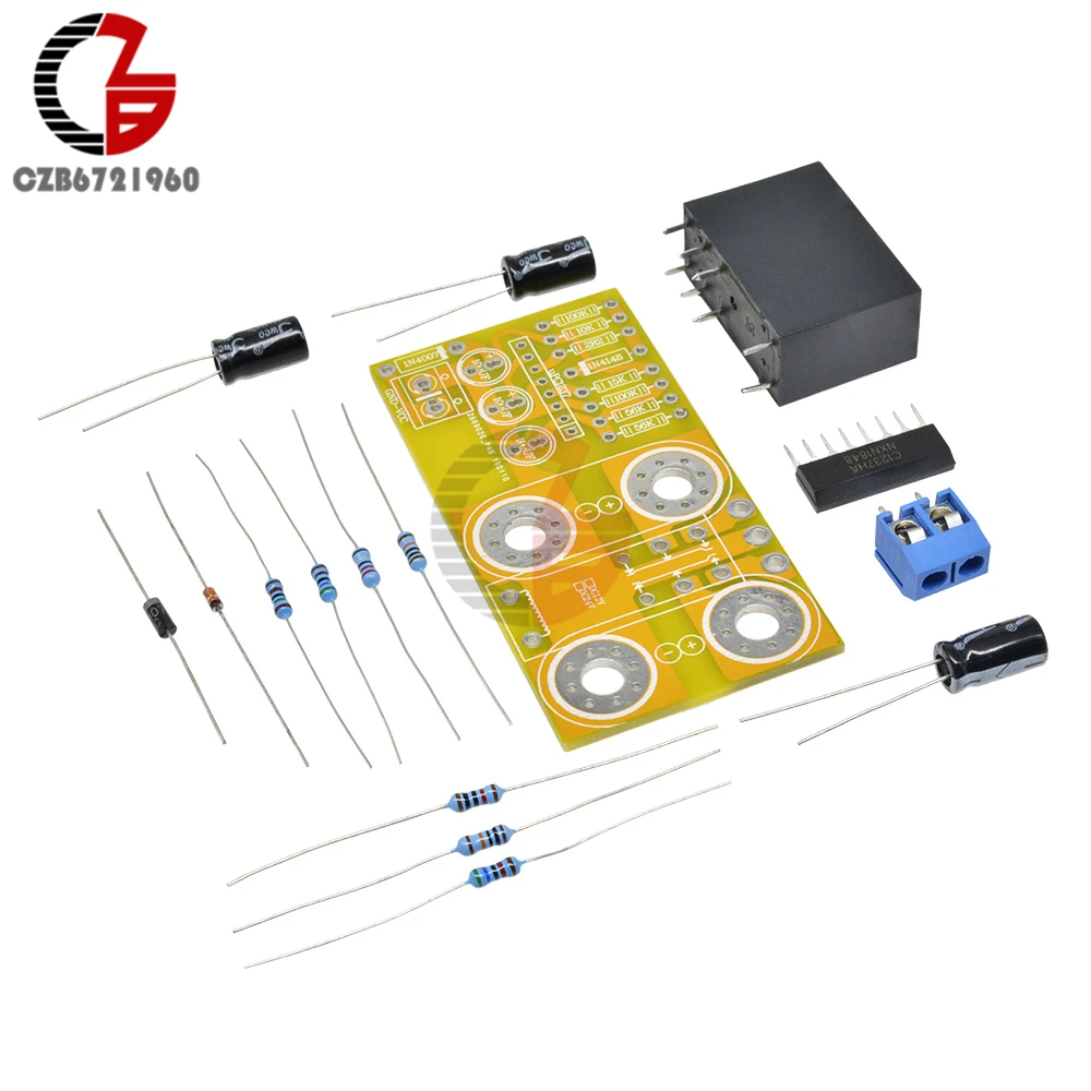 Наборы для самостоятельной сборки, защита динамика, переменный ток 12 В, двойное реле, задержка времени, автоматический сброс для Hi-Fi стерео усилителя мощности, сабвуфера