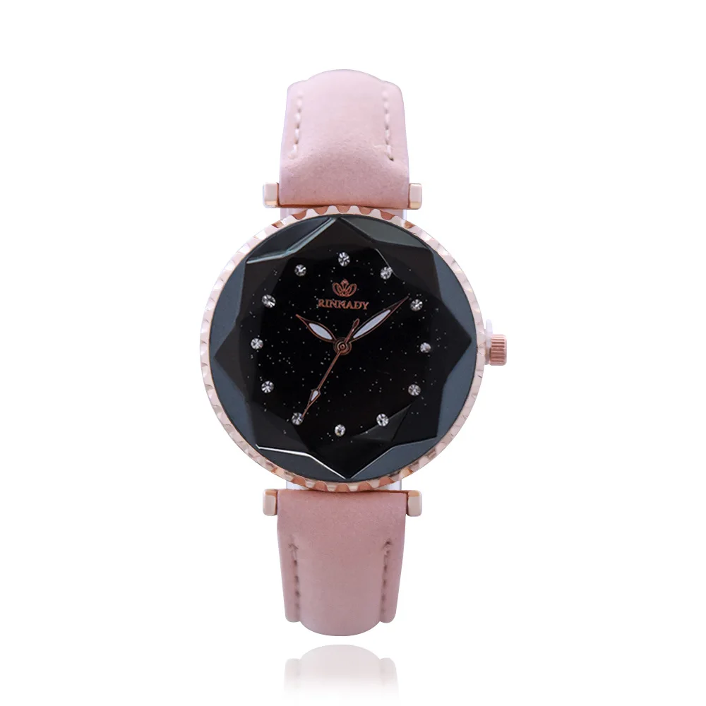 

A Generation of Fat New Style Fashion Diamond Shape Glass Ladies' Watch Rhine Diamond Set Gear Students Quartz Watch