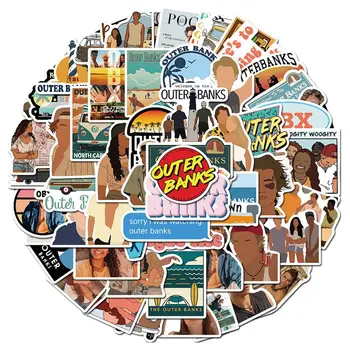 

100PCS Outer Banks Stickers DIY Car Motorcycle Travel Luggage Phone Guitar Skateboard Cool Graffiti Stickers Decal for Kid Gift