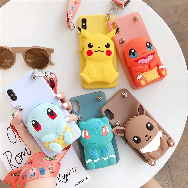 3D Zipper Wallet TPU Cute Elves Cartoon Soft Phone Case for Huawei Honor 10 9 Lite 7C 7A Pro 8X 8c 8s | Мобильные телефоны и