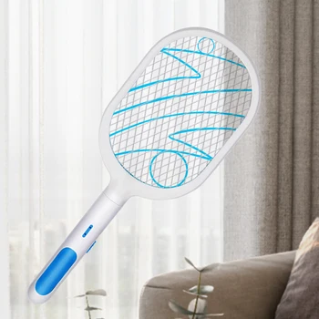 

Electric Mosquito Swatter Rechargeable Tennis Racket Fly Insect Racket Zapper Handheld Racket Insect Fly Bug Wasp