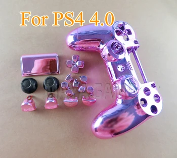

1pc for PS4 Pro full Housing Shell Cover Plating Chrome Case with button For PlayStation 4 Pro 4.0 Slim Controller JDS040 JDM040