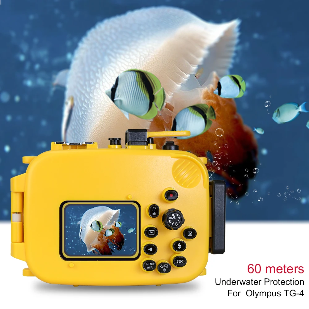 Сумка для подводной камеры для Olympus TG4 325ft/60M Чехол для подводной камеры 1 шт