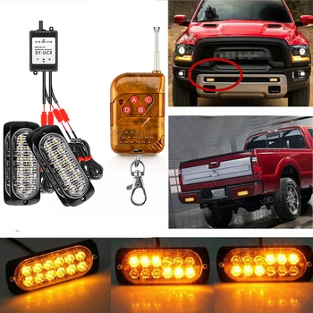 

Emergency Car lights Lamp 16 Modes 2 wire DC12-24V 6500K Car Strobe Flash