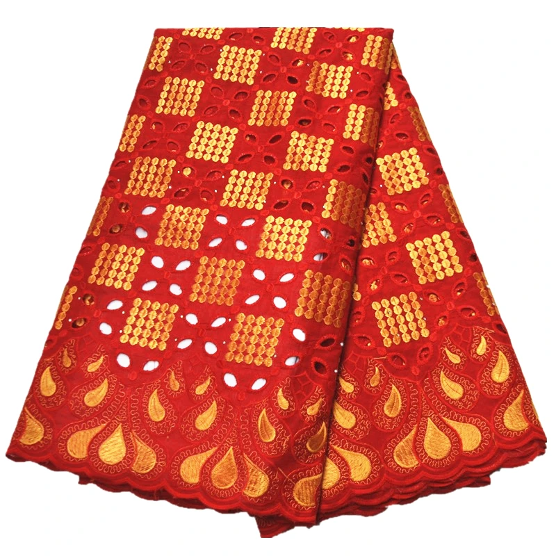 Последние африканские кружевные ткани Чистый хлопок африканские сухие кружевные ткани вышитые швейцарские маркизет кружевные ткани для вечернего платья - Цвет: PS1001211S1