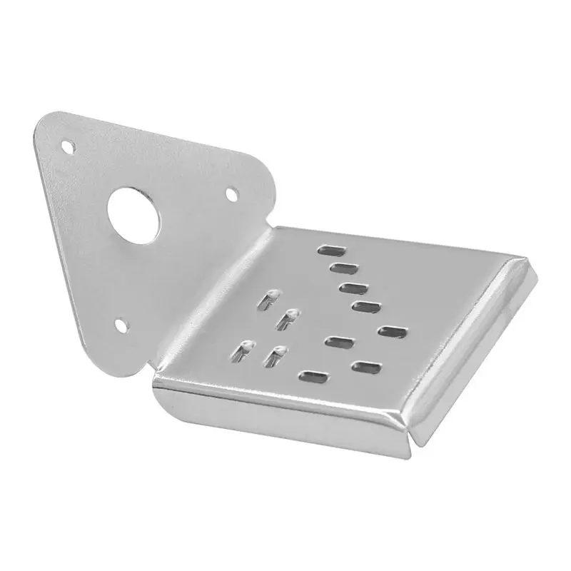 

ABUO-Flower Pattern Design Tailpiece for Mandolin Cigar Box Guitar Silver