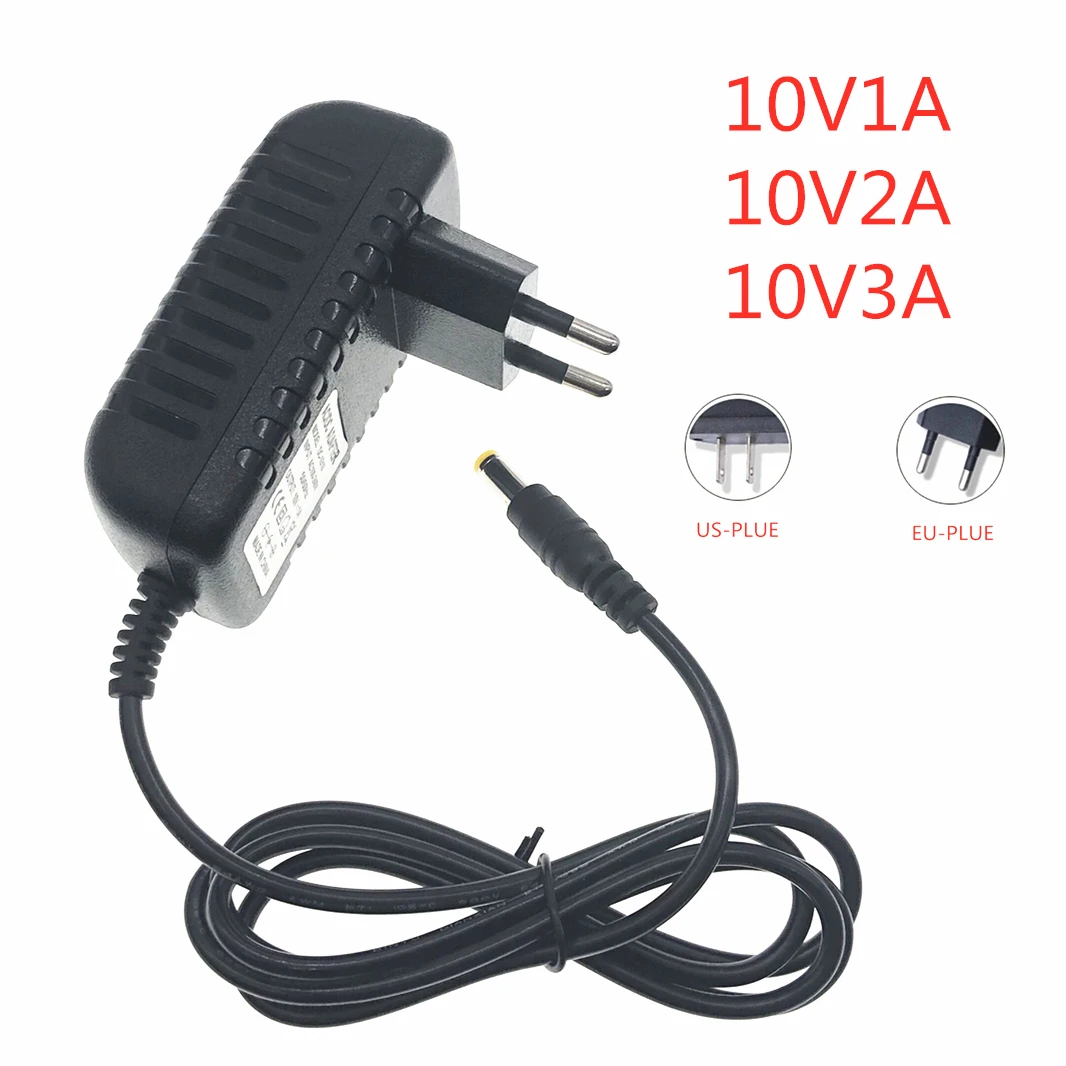 AC 110-240V к DC 10V 1A 10V2A 10V3A Универсальный адаптер питания зарядное устройство ЕС США светодиодный светильник полосы