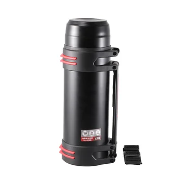 

1PC 2000ML Outdoor Portable Stainless Steel Sports Bottle Double Walled Stainless Steel Vacuum Insulated Flask Large Capacity Bo