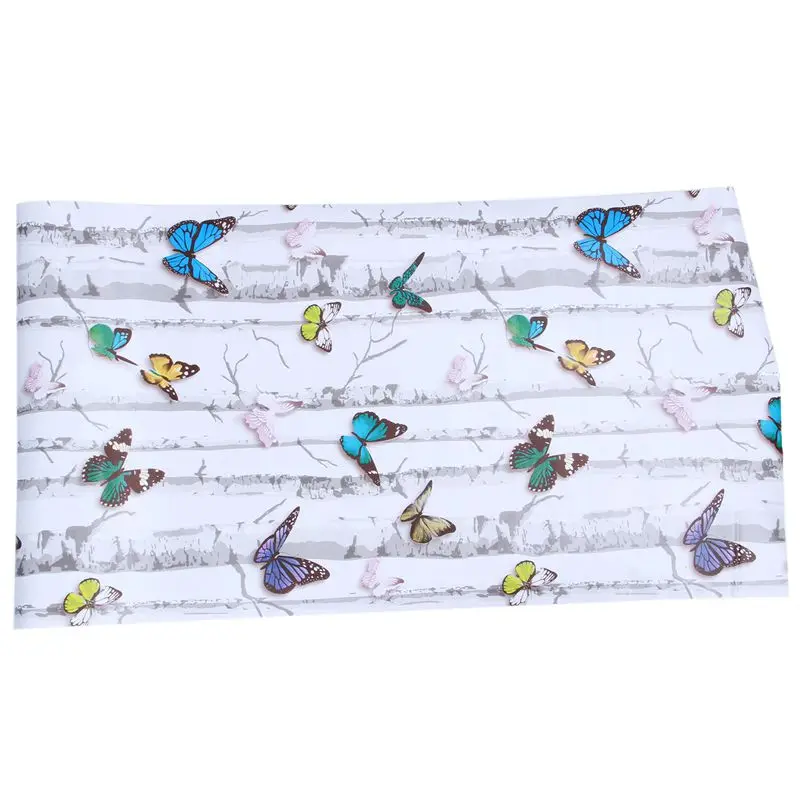 3D stereo forest butterfly pattern waterproof wall stickers self-adhesive wallpaper 45 * 100cm | Дом и сад