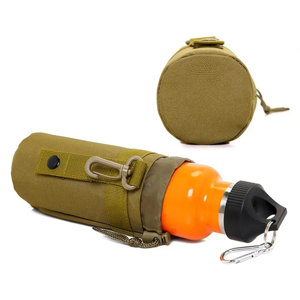 

Outdoor Military Pouch Camping Water Bottle Bag Open Top Survival Kettle Holder Polyester Waterproof Travel Kits