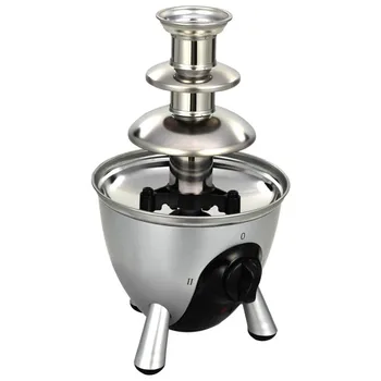 

Mini Chocolate Fountain Three Layers Chocolate Melt With Heating Fondue Machine DIY Mini Waterfall Chocolate Melting Machine