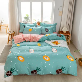 

Pineapple Fruit Print Girl Boy Kid Bed Cover Set Duvet Cover Adult Child Bed Sheets And Pillowcases Comforter Bedding Set 61071