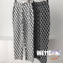 We11done Trousers High Street Fashion Wool Cashmere Slit Trousers Welldone Men's Women's Knitted Pants