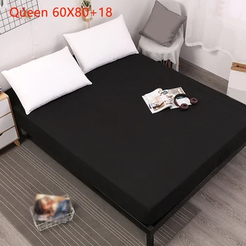 

Daily Waterproof Dustproof Fitted Sheet Deep Pocket Bed Protector Mattress Cover Fashion Polyester Multifunction Home Bedroom