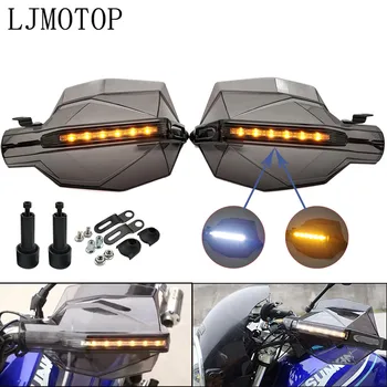 

Motorcycle Hand Guard Handle Protector HandGuard with LED Signal Light For Aprilia CAPANORD 1200/Rally DORSODURO 1200 MANA MODEL
