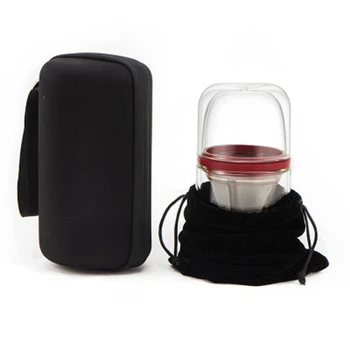 

Originality Glass Cup Portable More Function Travel Coffee Pot Kettle Office Afternoon Tea Espresso Cup Orange