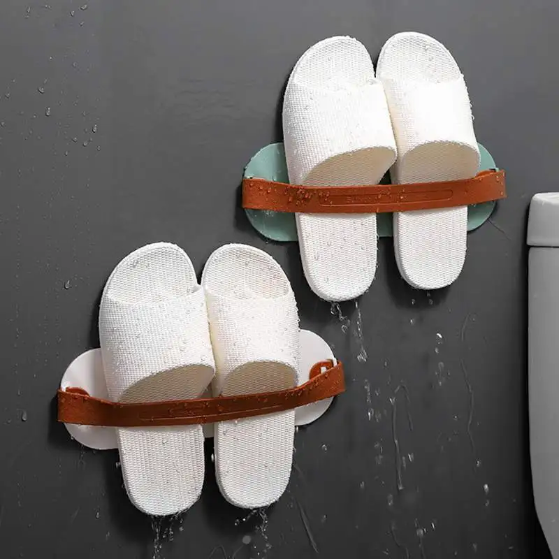 

Wall-Mounted Sticky Hanging Shoe Hook Shelf Rack Shoes Holder Storage Shoe Shelf Stand