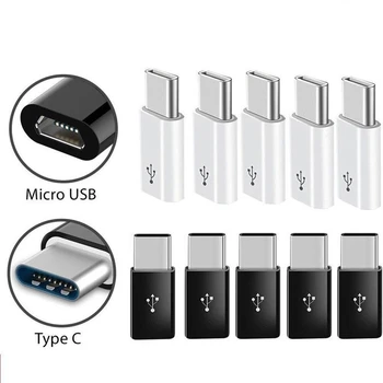 

100pcs Micro USB To Type C Adapter For Redmi K20 Pro USB C Adattatore For Samsung Galaxy A80 A70 A50 A30 S10 Plus Adaptateur